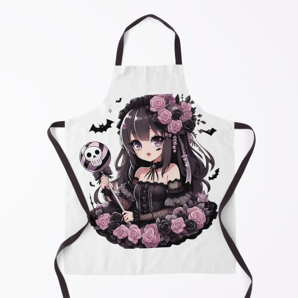Item preview, Pink & Black Kawaii Anime Goth Girl designed and sold by StickyGuys.
