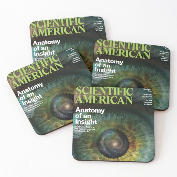 Item preview, Scientific American Magazine Cover Fan Art Original Custom Vintage Science Physics Biology Poster Wall Art Tee Design designed and sold by Cool Robot Bro..