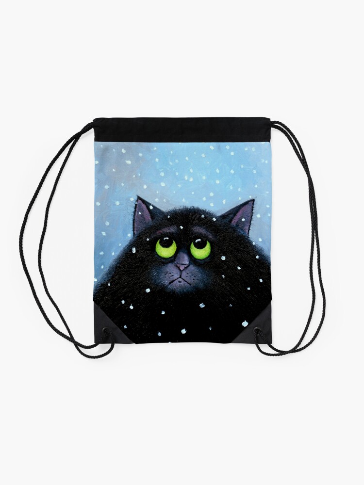 Thumbnail 2 of 3, Drawstring Bag, Snow Again designed and sold by vickymount.
