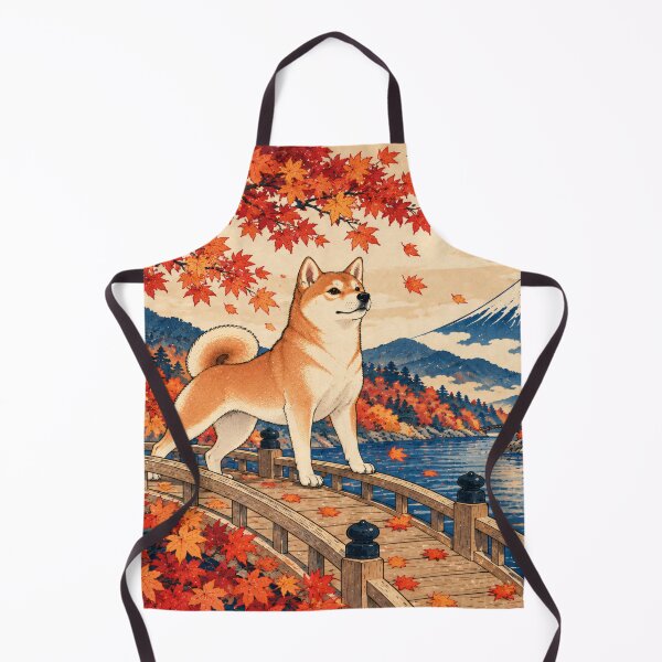Item preview, Arte Otoñal Fuji con Shiba designed and sold by ARU JAPAN STUDIO.