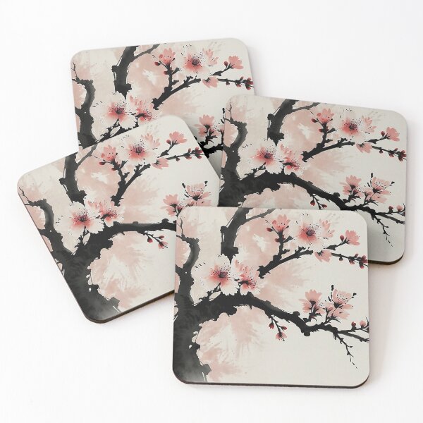 Artikelvorschau, Sumi-e Sakura Kirschblüte Japanische Zen-Kunst entworfen und verkauft von Glitchart66.