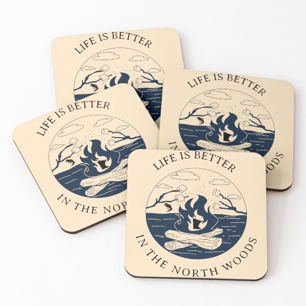 Item preview, Life is better in the North woods designed and sold by BrandingArt.