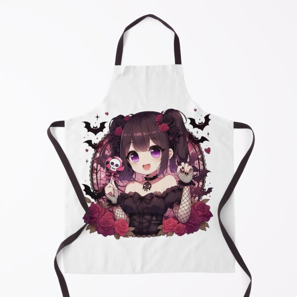Item preview, Happy Kawaii Anime Goth Girl designed and sold by StickyGuys.