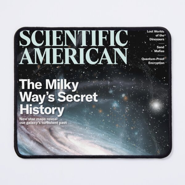 Item preview, Scientific American Magazine Cover Fan Art Original Custom Vintage Science Physics Biology Poster Wall Art Tee Design designed and sold by Cool Robot Bro..