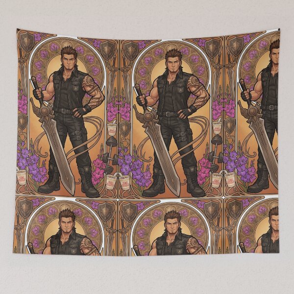 Item preview, Gladio in the style of Alphonse Mucha designed and sold by Solace Sparkles.