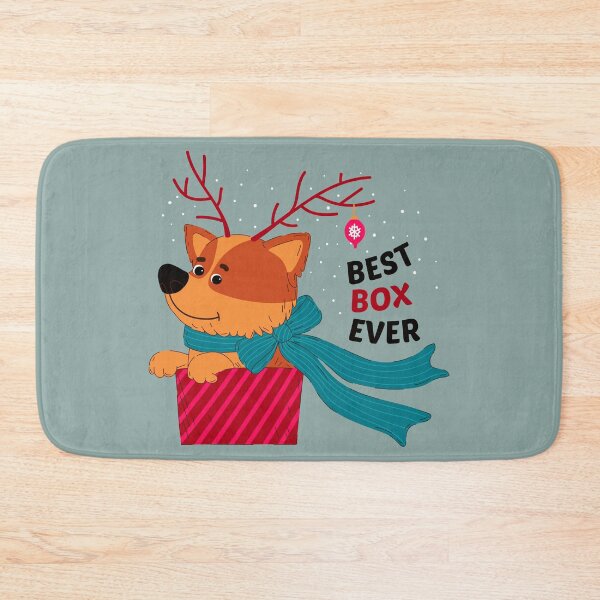 Item preview, Best Box Ever Funny Christmas Corgi Reindeer Antlers Gift designed and sold by Skryp-art.