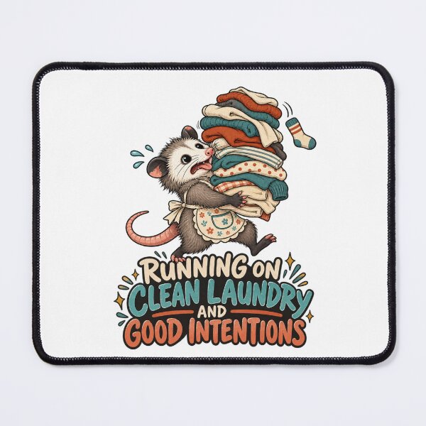 Item preview, Running on Clean Laundry and Good Intentions - Opossum designed and sold by Good Mood Foundry.