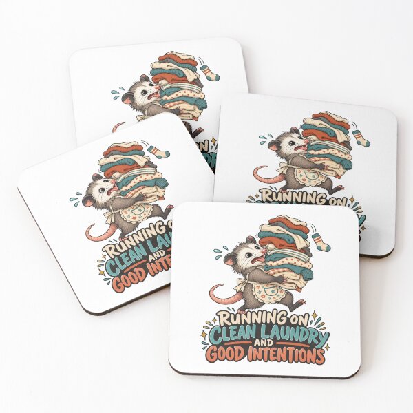 Item preview, Running on Clean Laundry and Good Intentions - Opossum designed and sold by Good Mood Foundry.