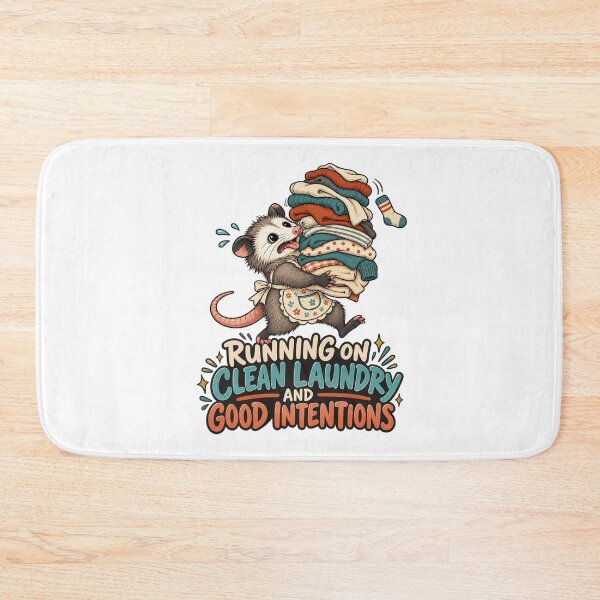 Item preview, Running on Clean Laundry and Good Intentions - Opossum designed and sold by Good Mood Foundry.
