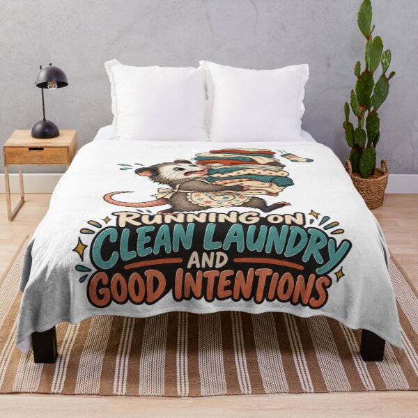 Item preview, Running on Clean Laundry and Good Intentions - Opossum designed and sold by Good Mood Foundry.