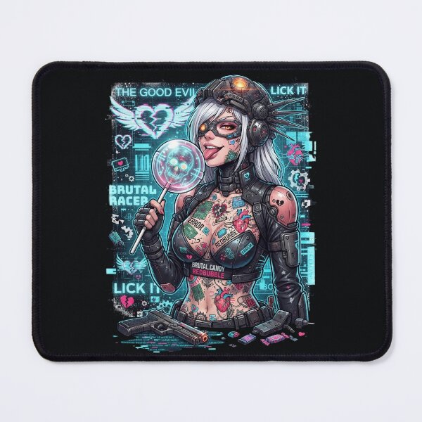 Item preview, Cyberpunk Brutal Racer Skull Lollipop designed and sold by Voodoo Store Paranormal Collections.