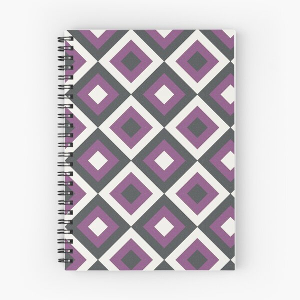 Item preview, Geometric X Tile Pattern | Purple Charcoal Distressed Seamless designed and sold by Dino-Lune.