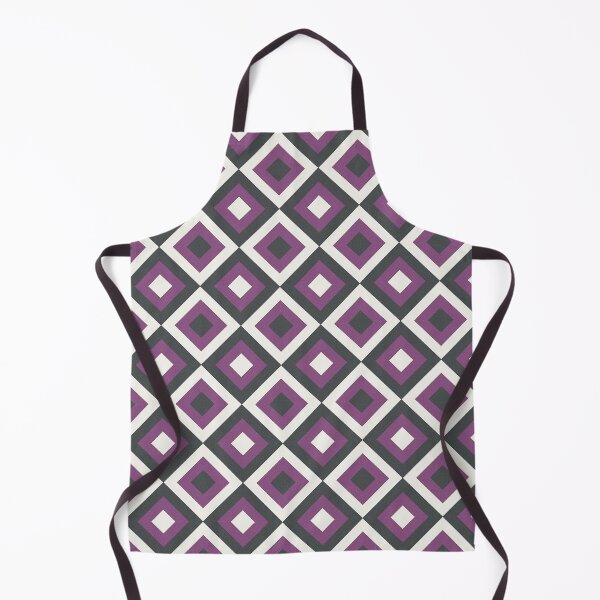 Item preview, Geometric X Tile Pattern | Purple Charcoal Distressed Seamless designed and sold by Dino-Lune.