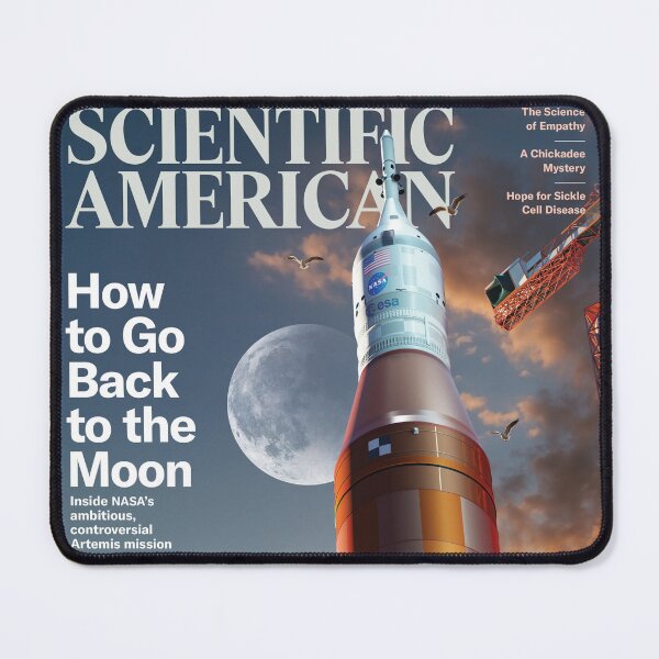 Item preview, Scientific American Magazine Cover Fan Art Original Custom Vintage Science Physics Biology Poster Wall Art Tee Design designed and sold by Cool Robot Bro..