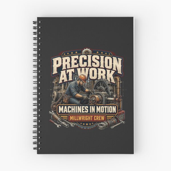 Item preview, Vintage Millwright Industrial Machinery Precision designed and sold by AdicretorDesign.