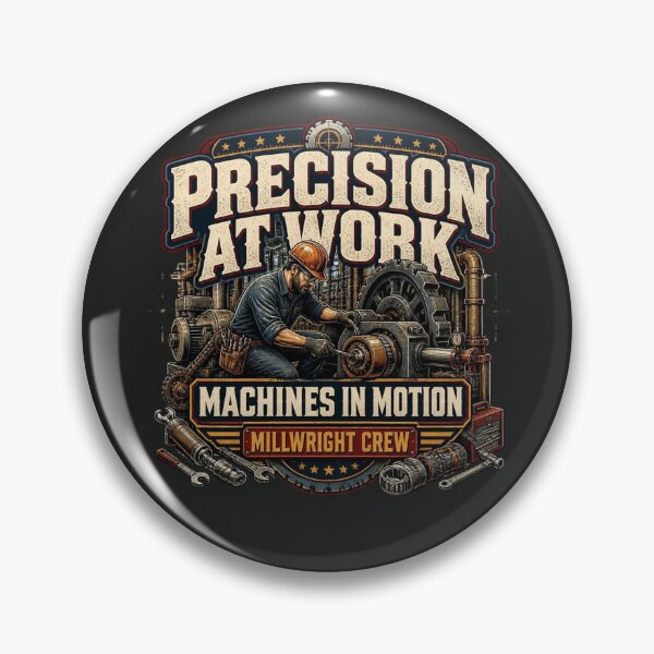 Item preview, Vintage Millwright Industrial Machinery Precision designed and sold by AdicretorDesign.