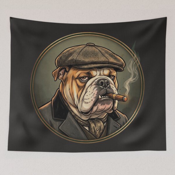 Item preview, English Bulldog as a 1920s speakeasy gangster designed and sold by 123ks.