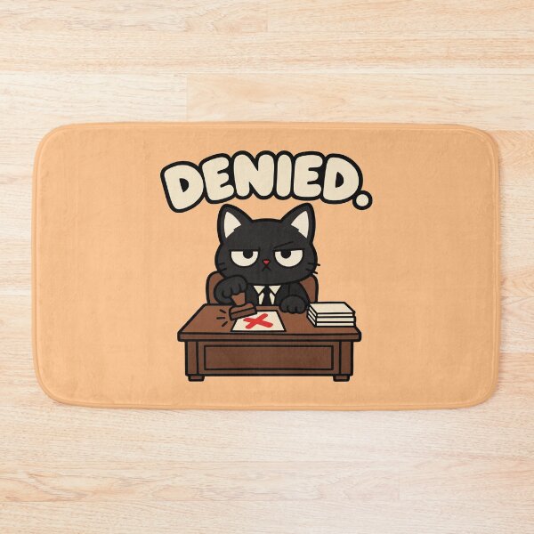 Item preview, Grumpy Cat Denied Funny Rejection Office Humor designed and sold by MewMade.