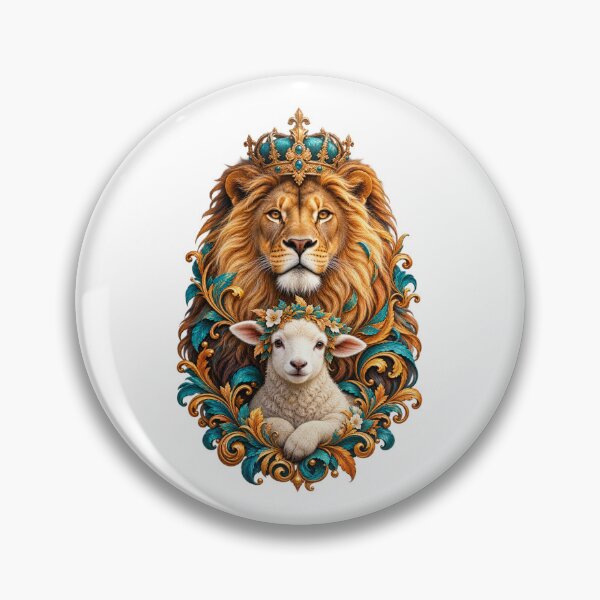 Item preview, Lion of Judah and Lamb of God designed and sold by PeanutGalSean.