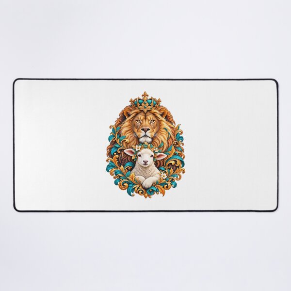 Item preview, Lion of Judah and Lamb of God designed and sold by PeanutGalSean.