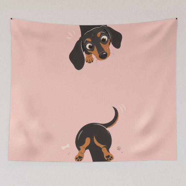 Item preview, Dachshund looking up from below designed and sold by anytka.