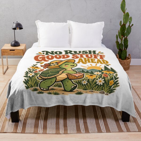 Item preview, No Rush, Good Stuff Ahead - Turtle designed and sold by Good Mood Foundry.