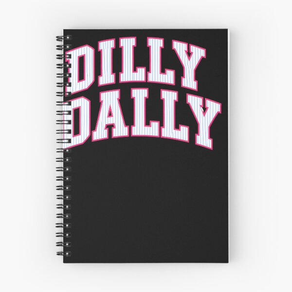 Item preview, Dilly Dally Pink Varsity Baseball Graphic T-Shirt designed and sold by justinhmorton.