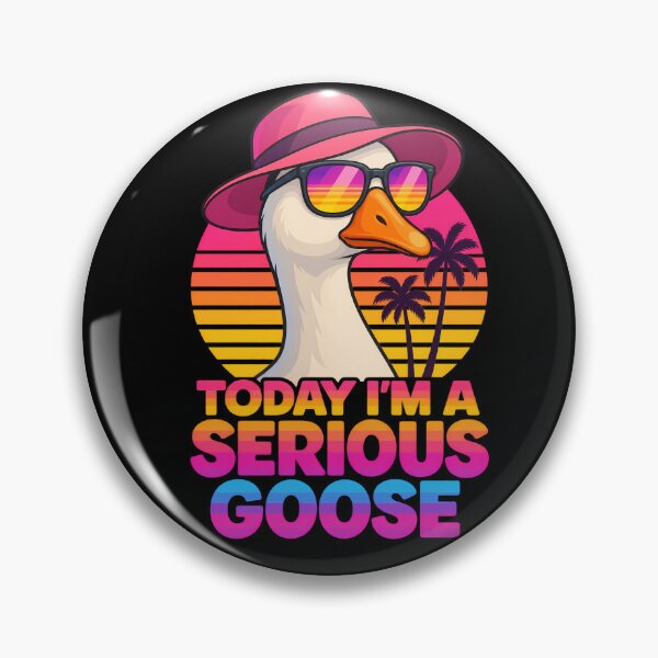 Item preview, Funny Serious Goose Retro designed and sold by RetroOddity.