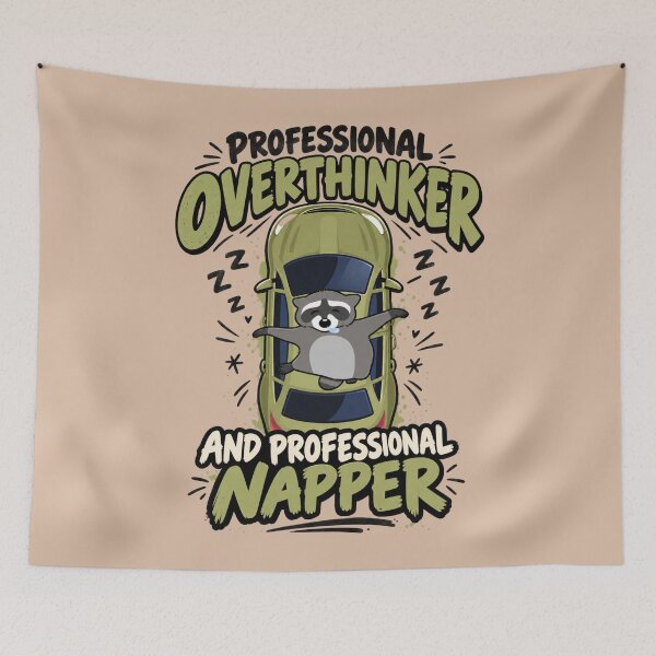 Item preview, My Stretch Goals Are Mostly Naps Raccoon Funny Lazy Animal Camping Humor designed and sold by HOUSE OF TIST.