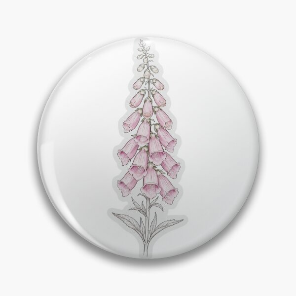 Item preview, Pink Foxglove Sticker | Foxglove Die Cut Sticker | Fine Line Botanical Decal | Cottagecore Flower Laptop Sticker designed and sold by FineLineBotanical .