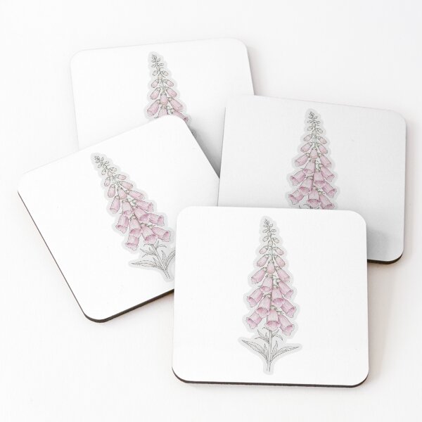 Item preview, Pink Foxglove Sticker | Foxglove Die Cut Sticker | Fine Line Botanical Decal | Cottagecore Flower Laptop Sticker designed and sold by FineLineBotanical .