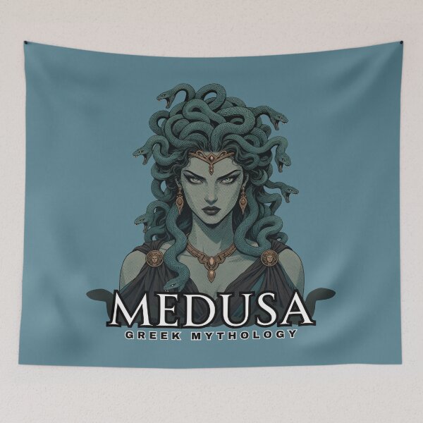 Item preview, Medusa Gorgon - Dark Fantasy Greek Mythology Art designed and sold by OLYUS.