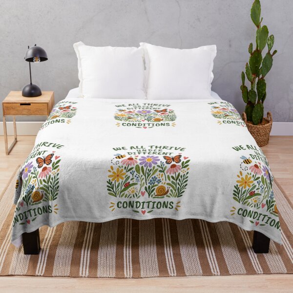 Item preview, We All Thrive Under Different Conditions – Inspirational Botanical  Design designed and sold by CutieGalore.