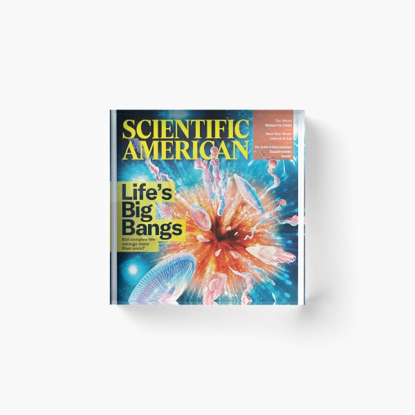 Item preview, Scientific American Magazine Cover Fan Art Original Custom Vintage Science Physics Biology Poster Wall Art Tee Design designed and sold by Cool Robot Bro..