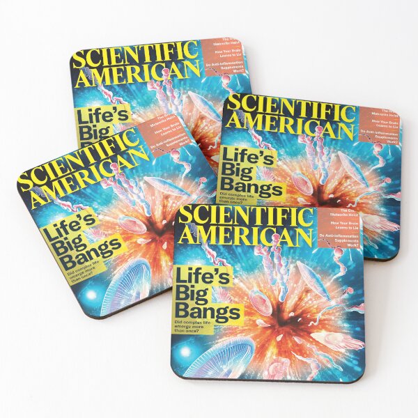 Item preview, Scientific American Magazine Cover Fan Art Original Custom Vintage Science Physics Biology Poster Wall Art Tee Design designed and sold by Cool Robot Bro..
