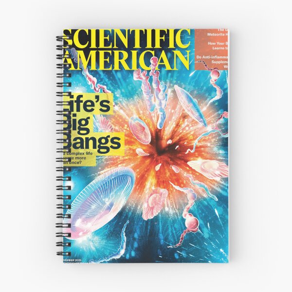 Item preview, Scientific American Magazine Cover Fan Art Original Custom Vintage Science Physics Biology Poster Wall Art Tee Design designed and sold by Cool Robot Bro..
