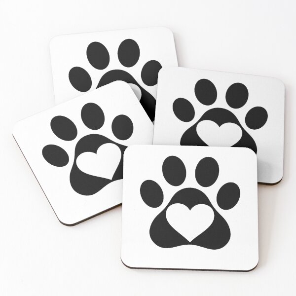 Item preview, Heart in Minimalist Dog Paw Print - Simplicity Collection designed and sold by Goodthingstree.