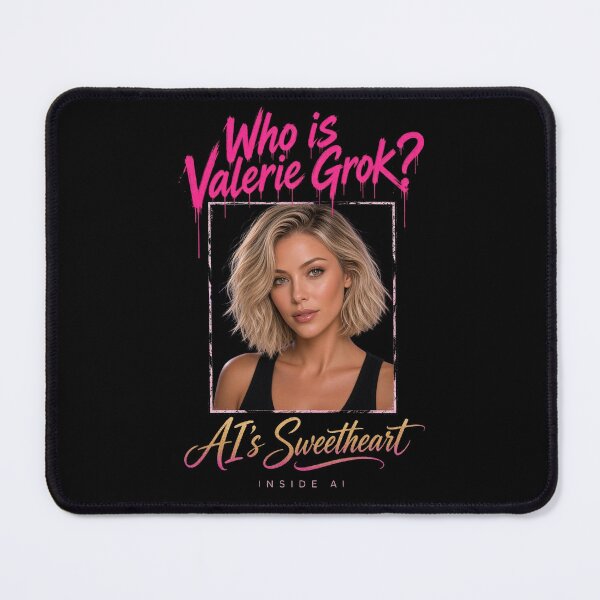 Item preview, Who Is Valerie Grok Portrait Pink designed and sold by Heinessight Merch.