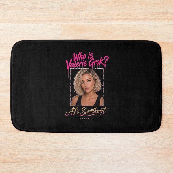 Item preview, Who Is Valerie Grok Portrait Pink designed and sold by Heinessight Merch.