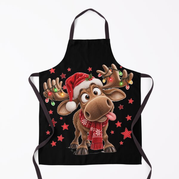 Item preview, Funny Christmas Reindeer designed and sold by Wild Ink Studio by Barbara.
