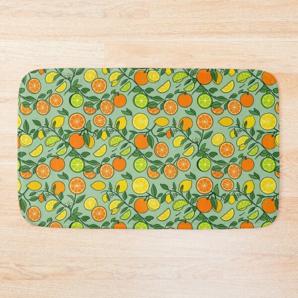 Item preview, Bright Citrus Fruit Orange Lemon Lime Pattern designed and sold by AIG - Andrei Ilie Graphics.