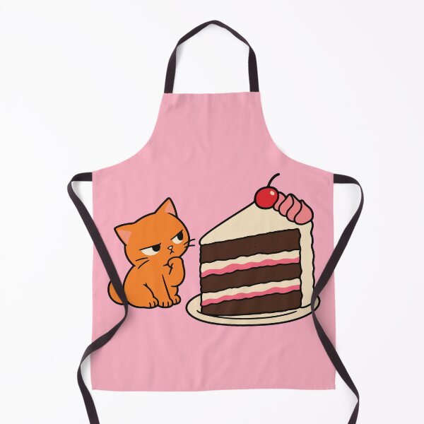 Item preview, Grumpy Cat Wants Cake Funny Orange Cat Dessert designed and sold by MewMade.