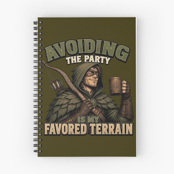 Item preview, Avoiding The Party Is My Favored Terrain Ranger RPG designed and sold by Dice_Goblin_Studio.
