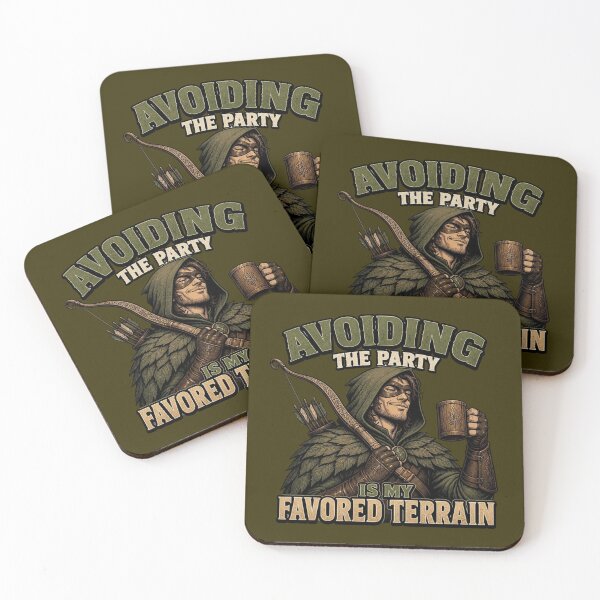 Item preview, Avoiding The Party Is My Favored Terrain Ranger RPG designed and sold by Dice_Goblin_Studio.