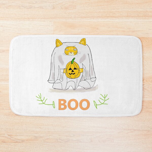 Item preview, Cute Ghost Cat Halloween Pumpkin Boo designed and sold by Shopovibe.