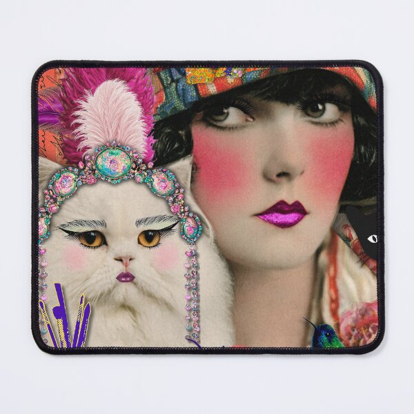 Item preview, High Maintenance Glamour-Puss Cat & Her Maid designed and sold by AsheDinaArt.
