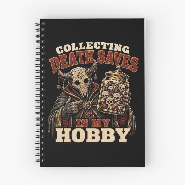 Item preview, Collecting Death Saves Is My Hobby Dungeon Master RPG designed and sold by Dice_Goblin_Studio.