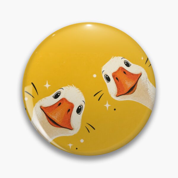 Item preview, Two happy gooses with bright smiles designed and sold by anytka.