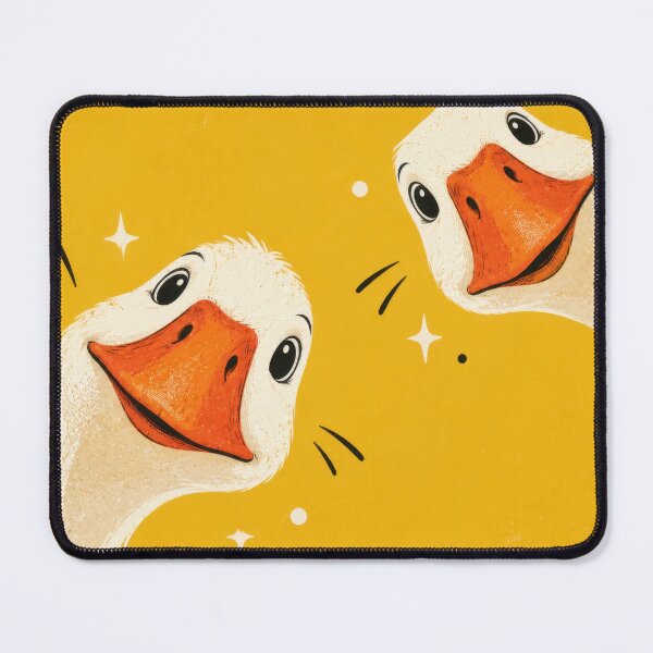Item preview, Two happy gooses with bright smiles designed and sold by anytka.
