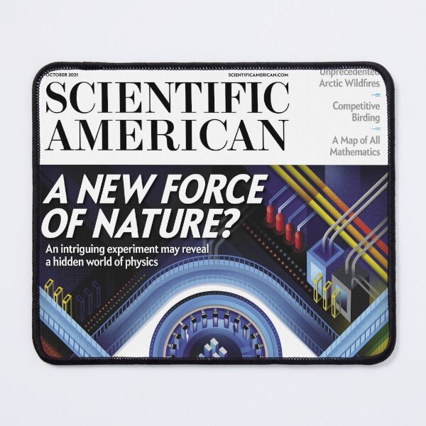 Item preview, Scientific American Magazine Cover Fan Art Original Custom Vintage Science Physics Biology Poster Wall Art Tee Design designed and sold by Cool Robot Bro..